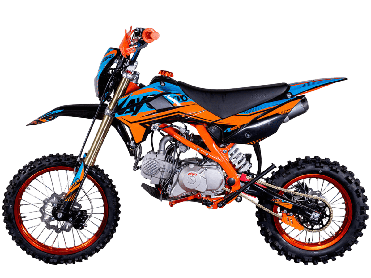 Питбайк KAYO EVOLUTION YX140EM 17/14 KRZ механ. сцепл., эл. стартер (2022)