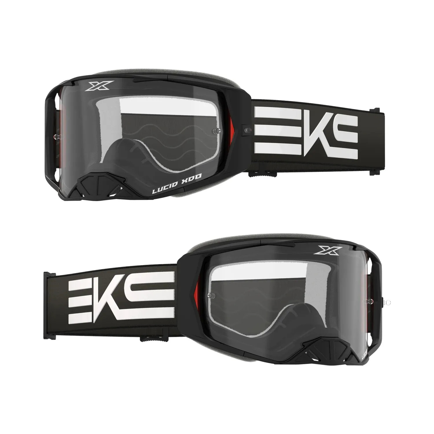 Очки EKS (X) BRAND Lucid Goggle Race Face Flag Black White - Clear Lens (067-RACE7) EKS BRAND Очки EKS (X) BRAND Lucid Goggle Race Face Flag Black White - Clear Lens (067-RACE7) EKS BRAND